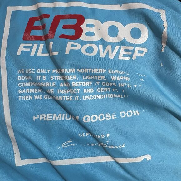 Eddie Bauer First Ascent Down Jacket XS Purple Hooded Lightweight Puffer Hiking - Picture 4 of 9